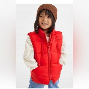PUMA Set of 3 Girls Size 6/7 Puffer Vests Sleeveless Windbreaker Waistcoat Pink